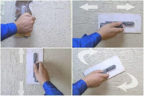 Нанесение фактурной штукатурки