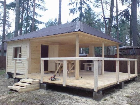 Терраса на даче – летняя кухня своими руками