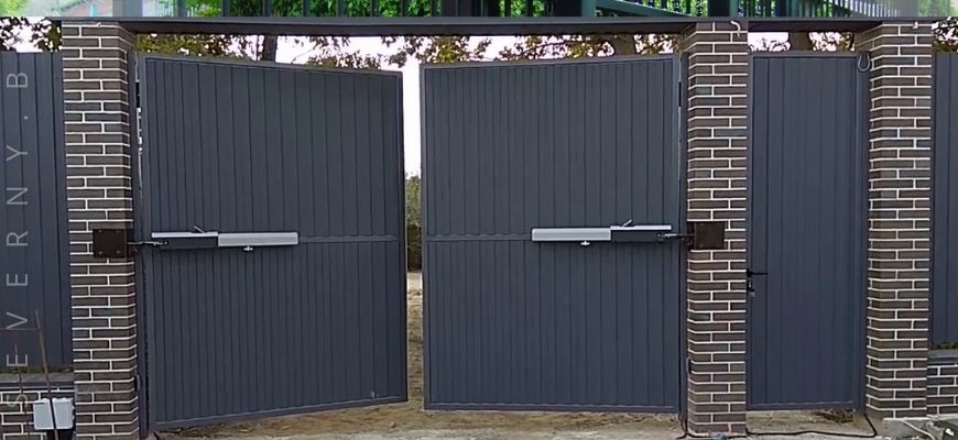 ворота распашные на автоматике