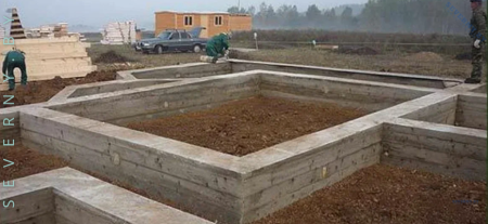 заливка фундамента