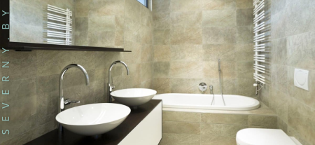 Ремонт в ванной комнате с облицовкой