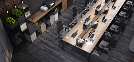 Расстановка мебели в офисе