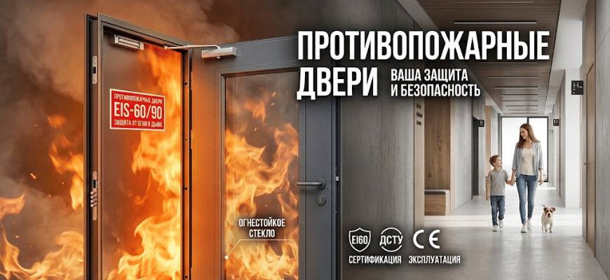 Противопожарная входная дверь защита здания от огня и дыма