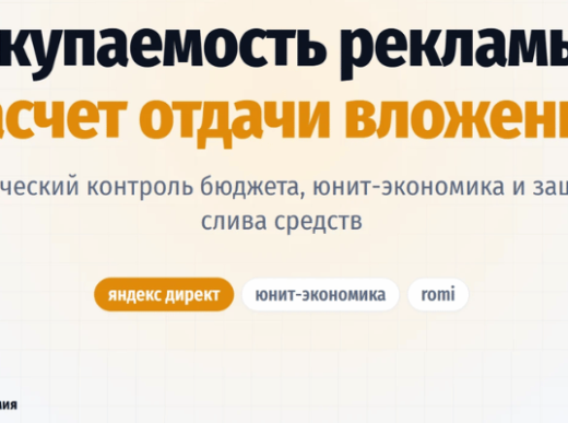 окупаемость рекламы, расчет отдачи вложений, контроль бюджета и юнит-экономика