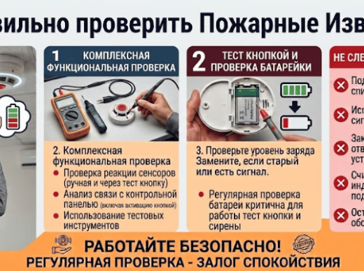 Как проверить работоспособность извещателя пожарной сигнализации